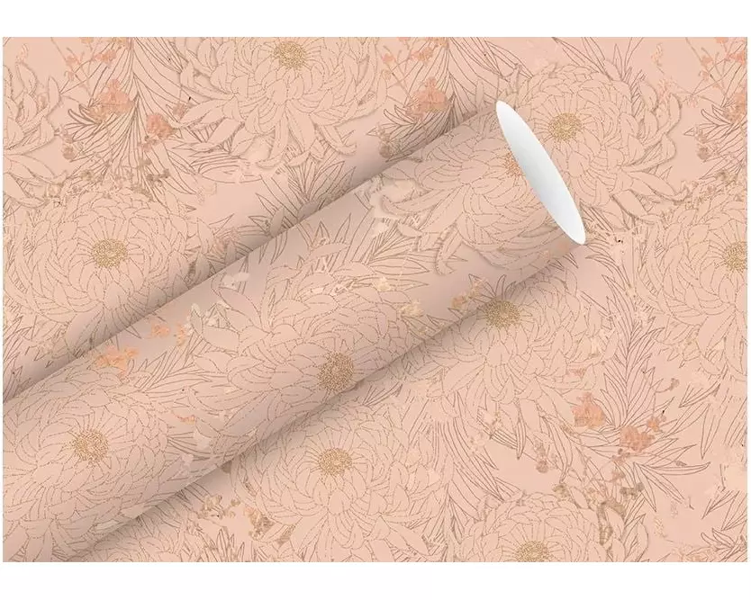 Braun + Company Geschenkpapier Coco Rosa, 70 cm x 1.5 m