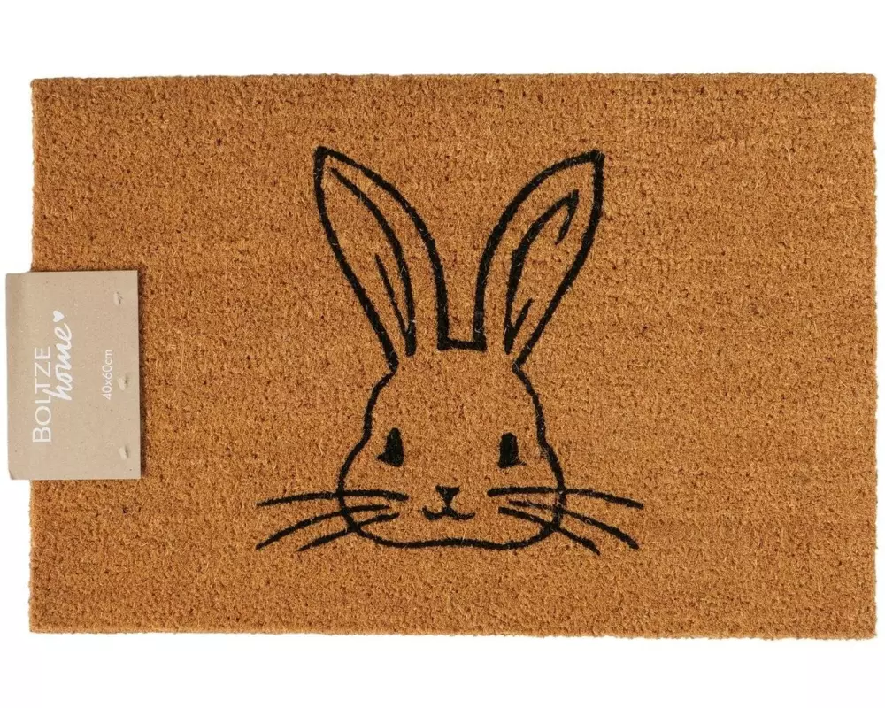 Boltze Fussmatte Hase Jimmy PVC / Kokos, 60 x 40 cm