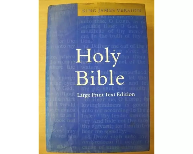 KJV Large Print Text Bible, KJ650:T
