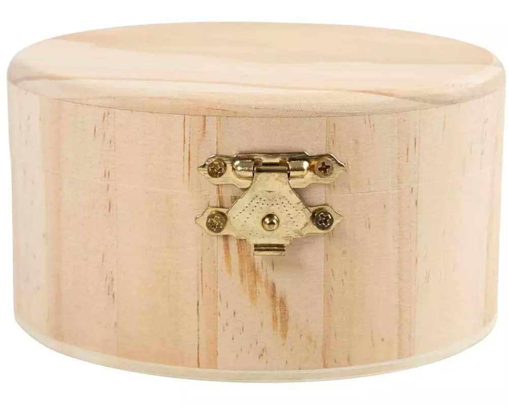 Creativ Company Holzartikel Runde Schachtel 6 x 11 cm