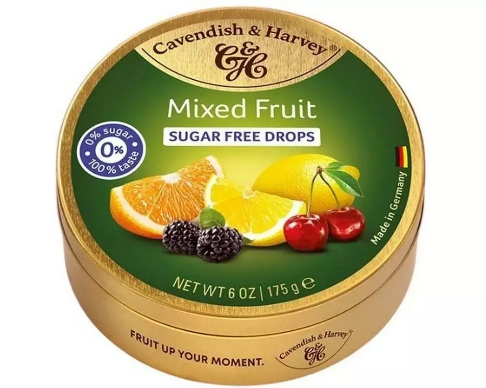 Cavendish & Harvey Sugar Free Mixed Fruit Drops 175 g