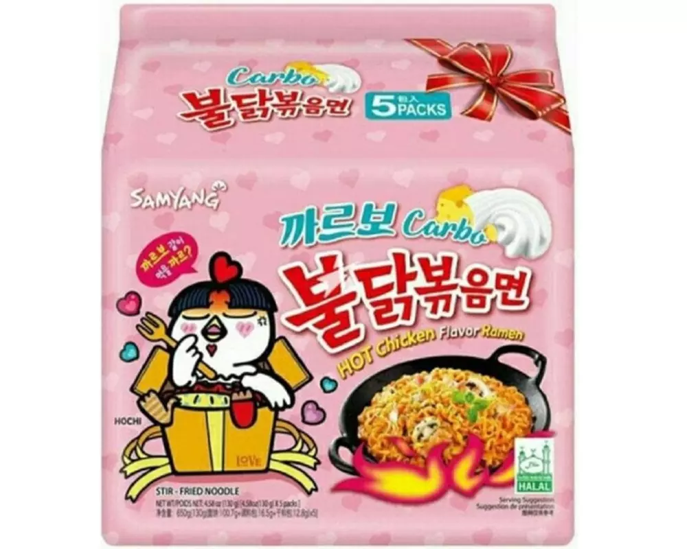 Samyang Buldak Hot Chicken Ramen Carbonara 5 x 130 g