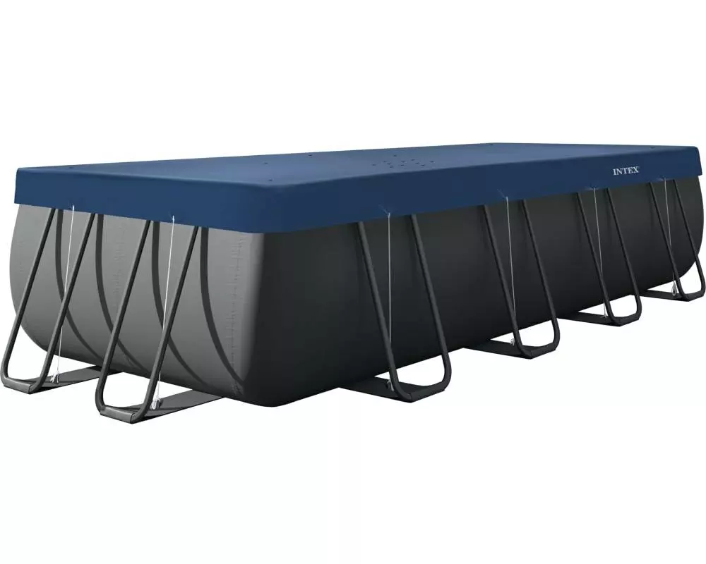 Intex Pool-Abdeckplane Allwetter-Deluxe 5.4 m x 2.7 m, Dunkelblau