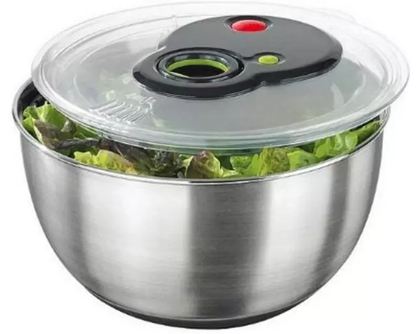 Emsa Salatschleuder Turboline 27 cm, Silber