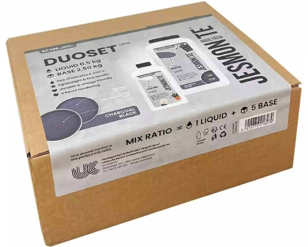 Jesmonite Modelliermasse Starterset AC 730 Charcoal Charcoal