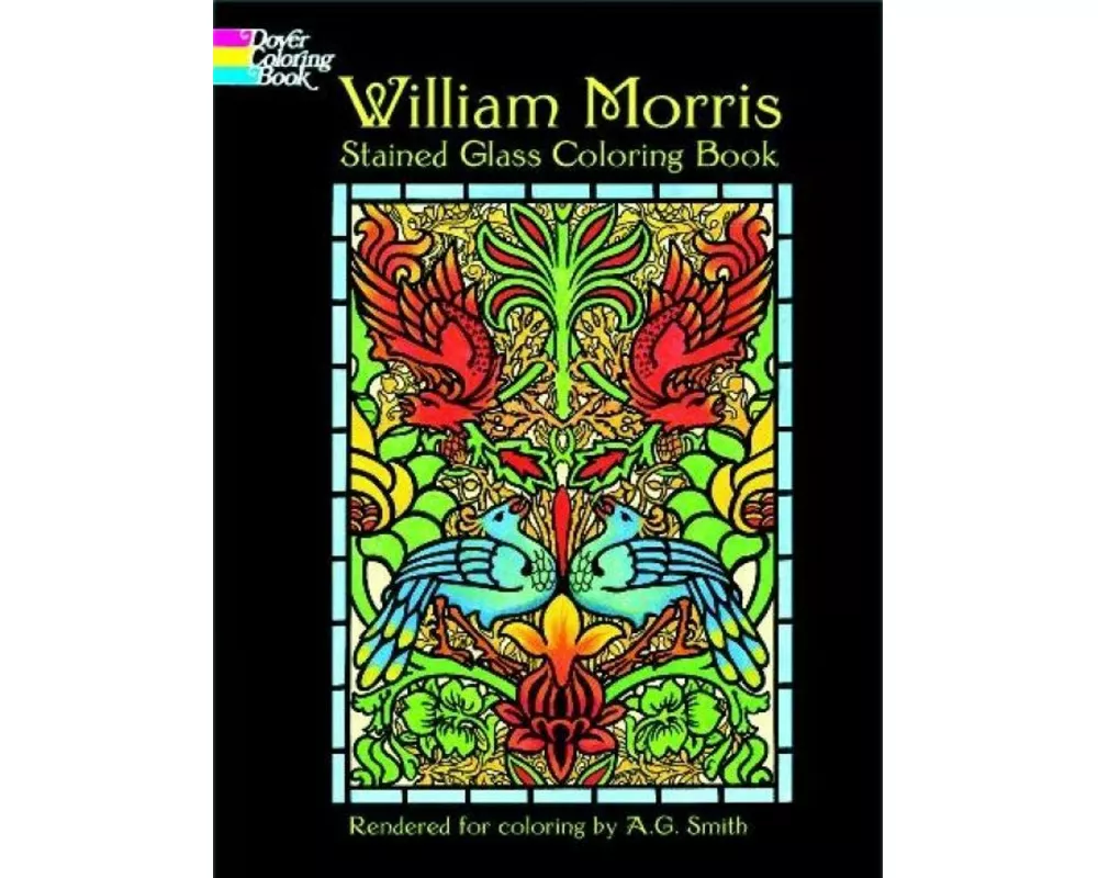 William Morris Stained Glass Coloring Book