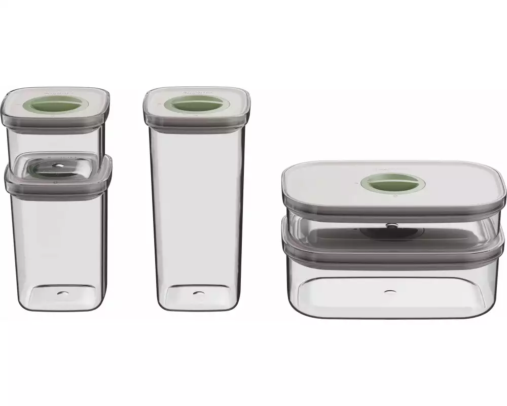 BergHOFF Vorratsbehälter Set Leo Smart Seal 5-teilig, Transparent