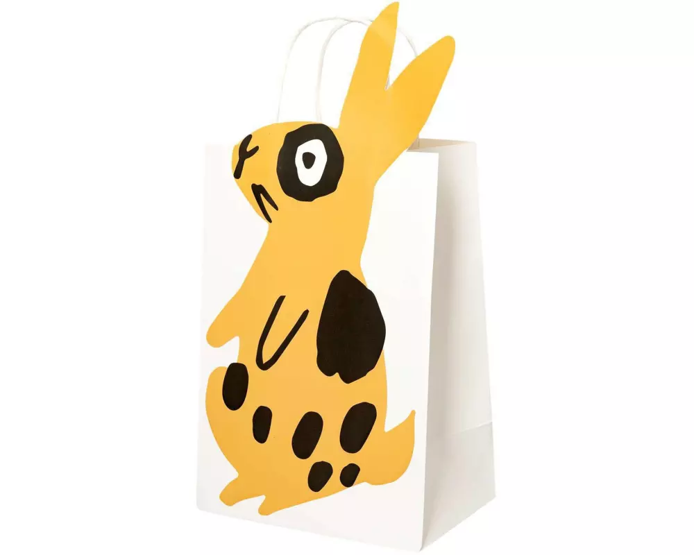 Rico Design Geschenktasche Hase, Weiss/Braun