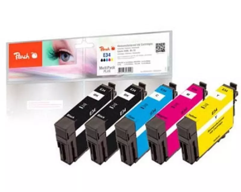 Peach Tinte Epson No 34 2x BK, C, M, Y