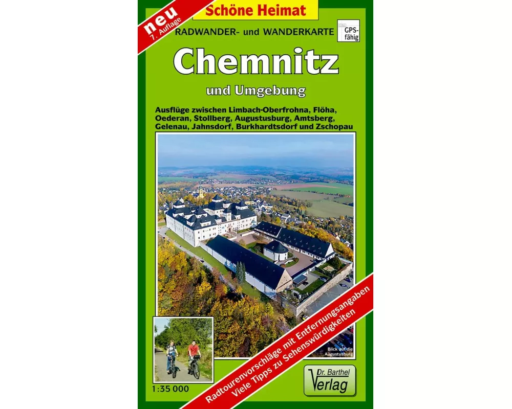 Radwander- und Wanderkarte Chemnitz und Umgebung 1 : 35 000