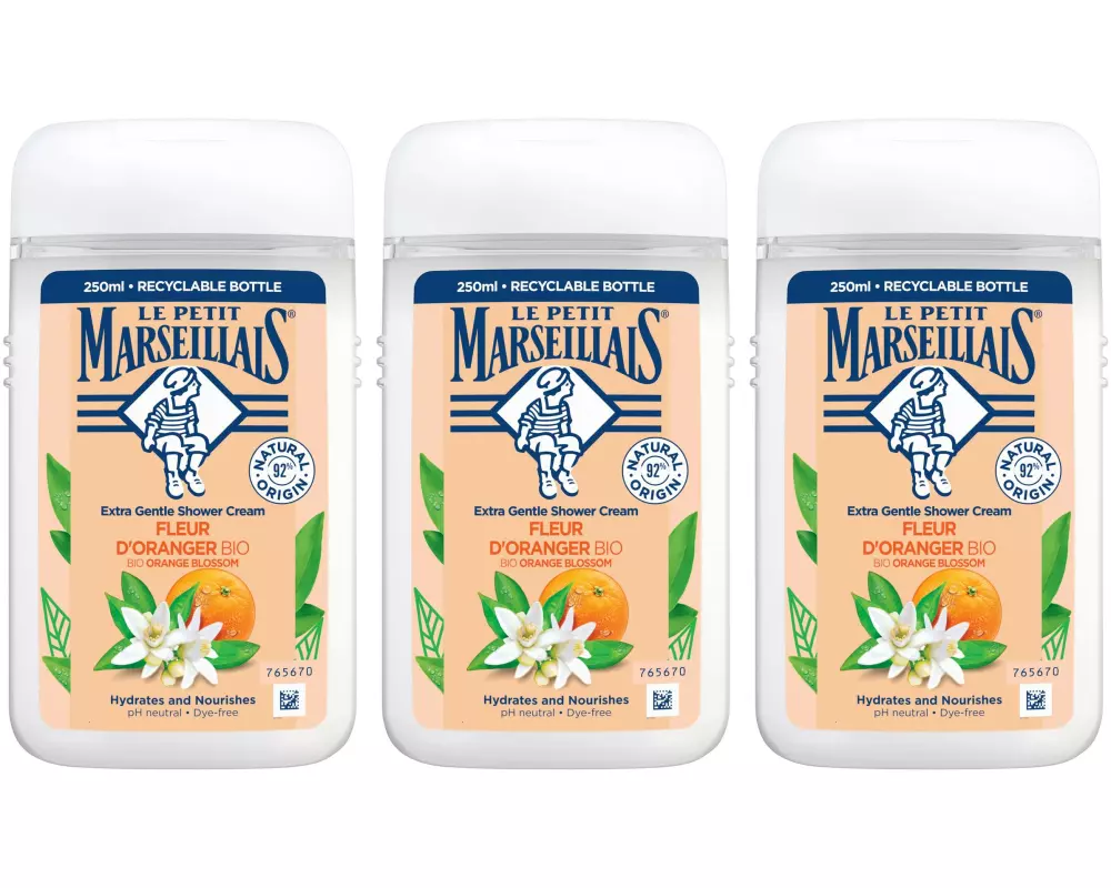 Le petit Marseillais Duschgel BIO Orangenblüte 3 x 250 ml