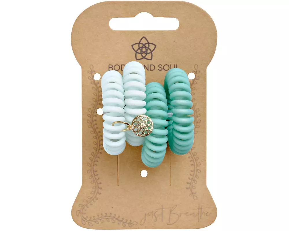 Trisa Accessoires Spiral Haargummi Spiral Haargummi matt hellmint 4 cm