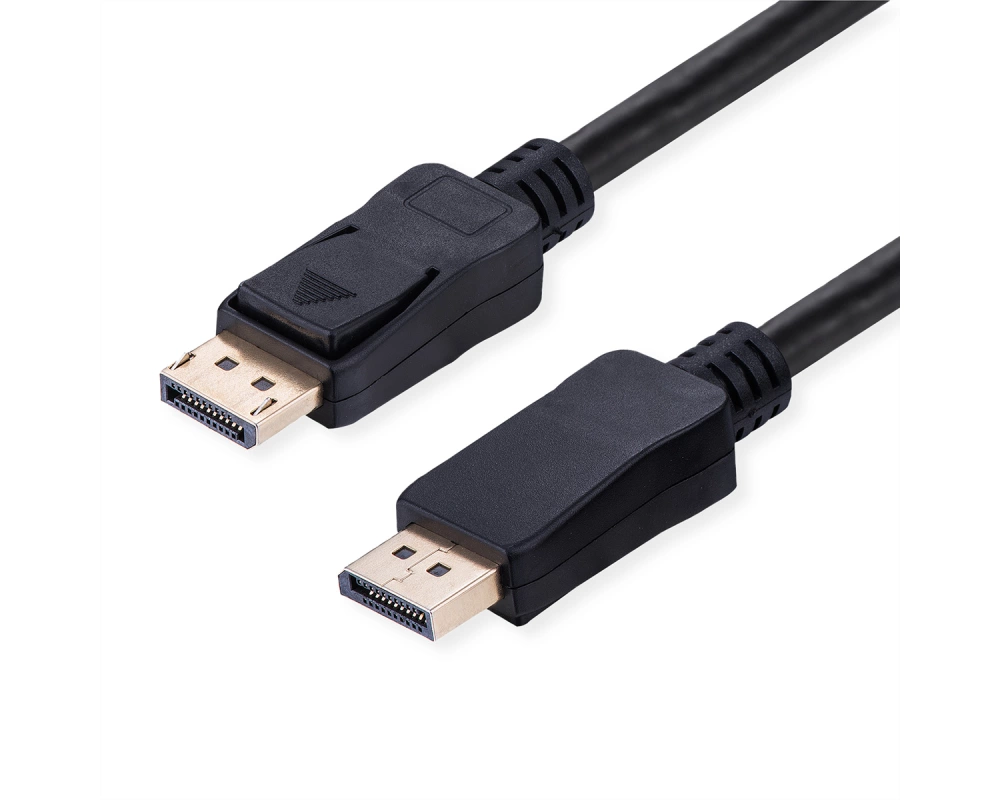 VALUE DisplayPort Kabel, v2.1, 10K, DP ST - ST, schwarz, 5 m