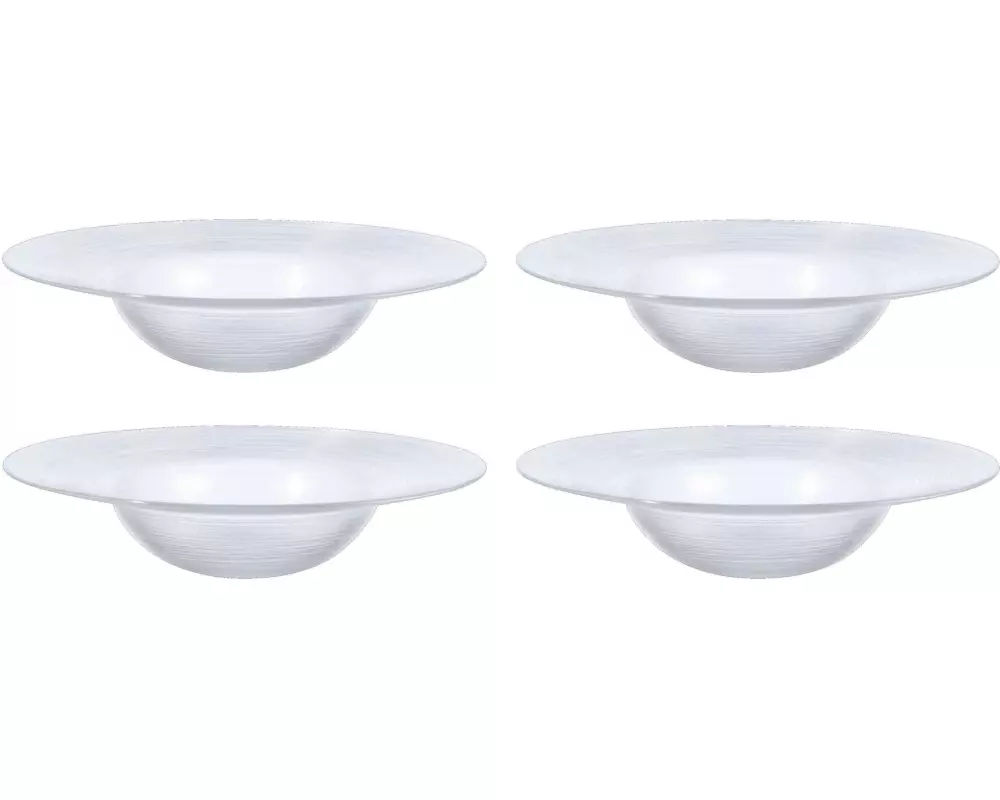 ArdaCam Suppen- & Pastateller Circle Ø 26 cm, 4 Stück, Transparent