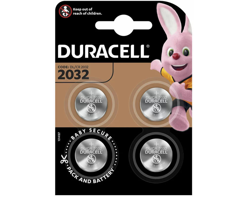 Duracell Lithium-Knopfzellen CR2032