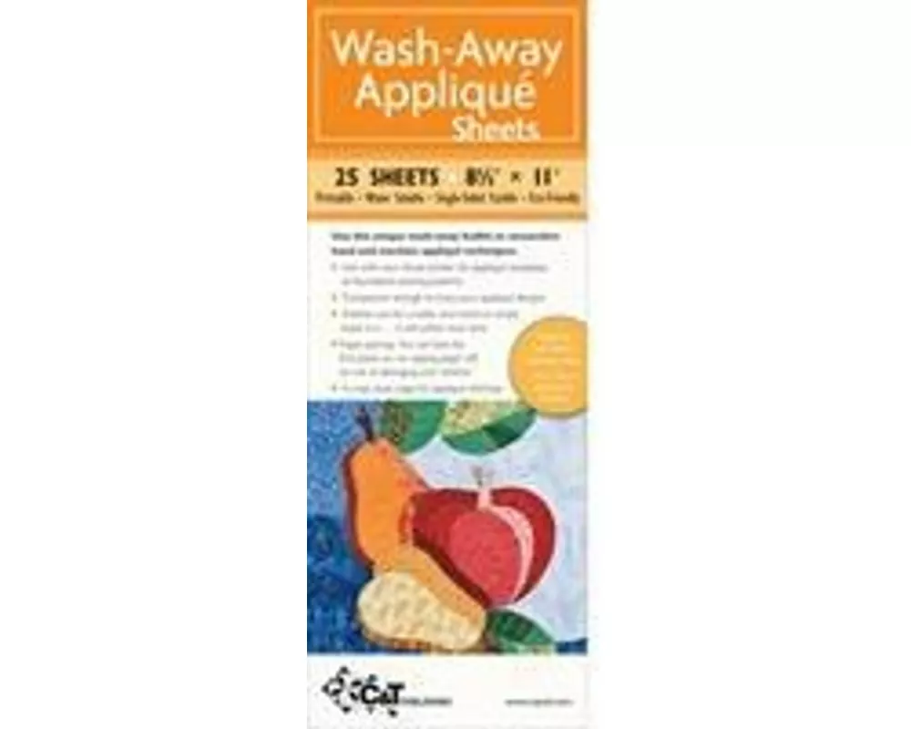 Wash-Away Applique Sheets