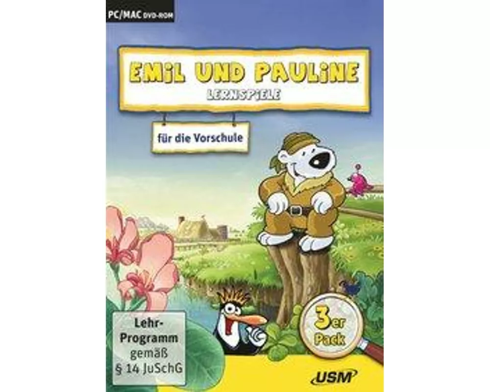 Emil und Pauline 3 in 1 Bundle - Lernspiele für die Vorschule