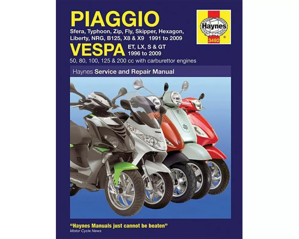 Piaggio (Vespa) Scooters (91 - 09)