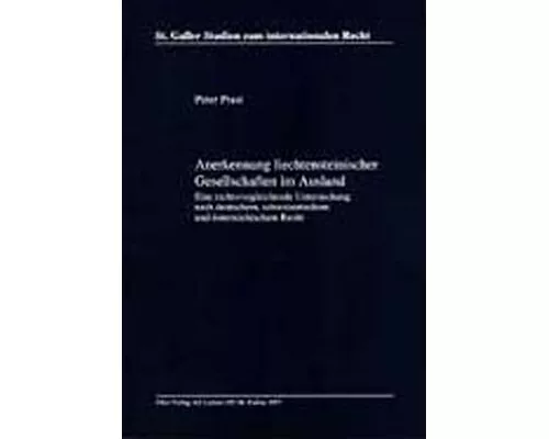 Anerkennung liechtensteinischer Gesellschaften im Ausland