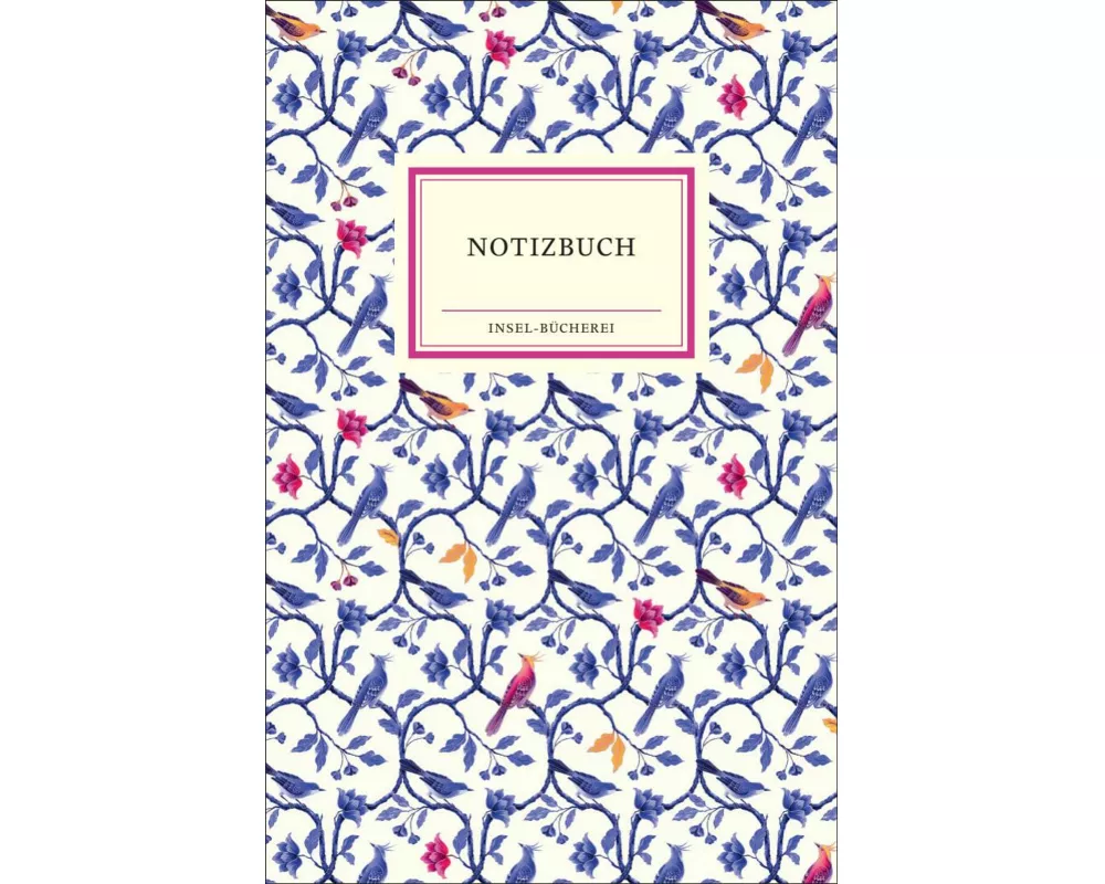Notizbuch Insel-Bücherei »Ranken indigo«