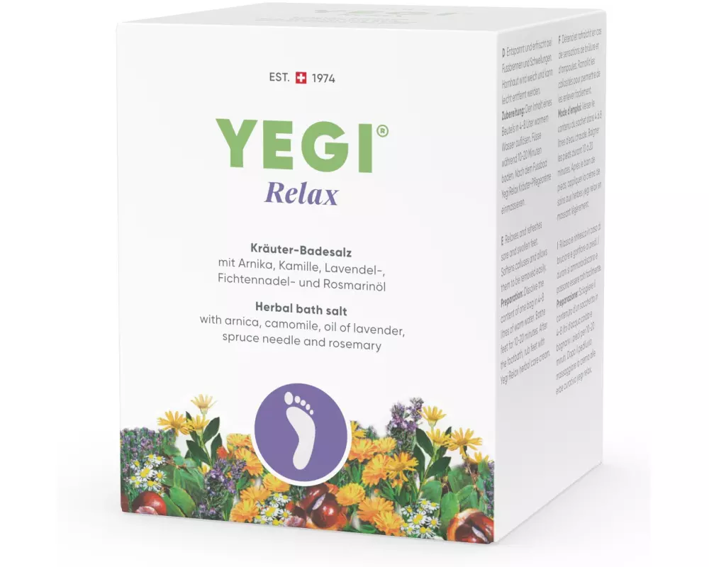 Yegi Fussbad Relax Kräuter Salz 8 x 50 g