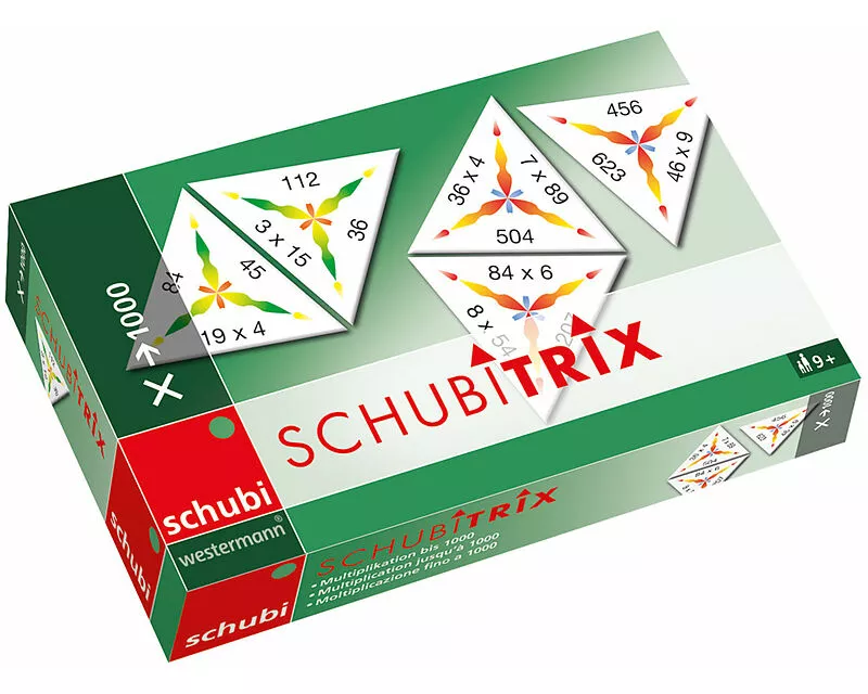 Schubitrix Multiplikation bis 1000. Mathematik 3./4. SJ. Lernspiel