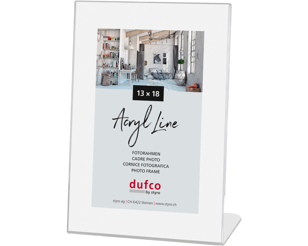 DUFCO Acryl-Bilderrahmen 13x18cm 1420.60213 hoch