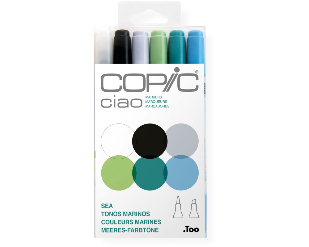 COPIC Marker Ciao 22075669 6er Set Sea