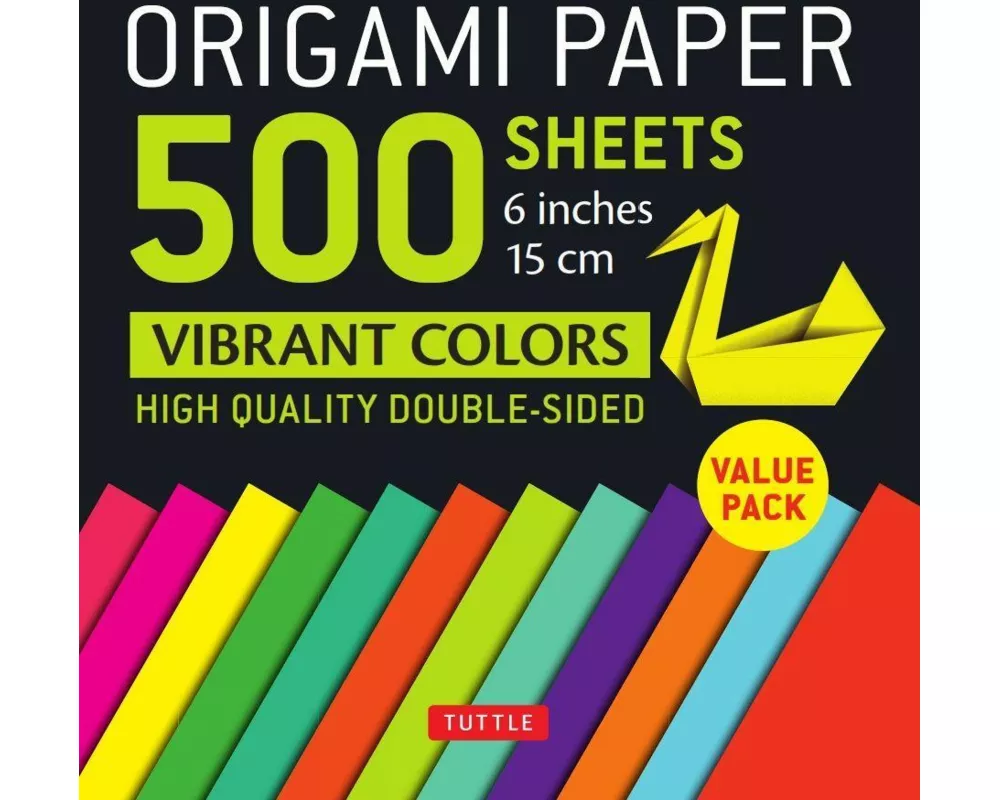 Origami Paper 500 sheets Vibrant Colors 6" (15 cm)