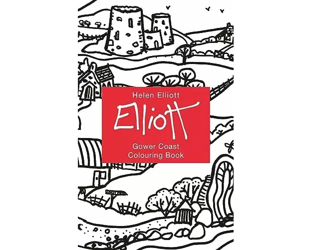 Helen Elliott Concertina Colouring Book: Gower Coast