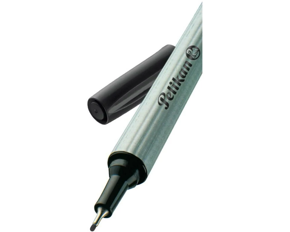 Pelikan Fineliner 96 0.4 mm, Schwarz/Silber