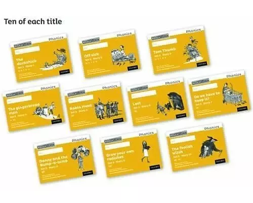 Read Write Inc. Phonics: Yellow Set 5 Core Black & White Storybooks (Pack of 100)