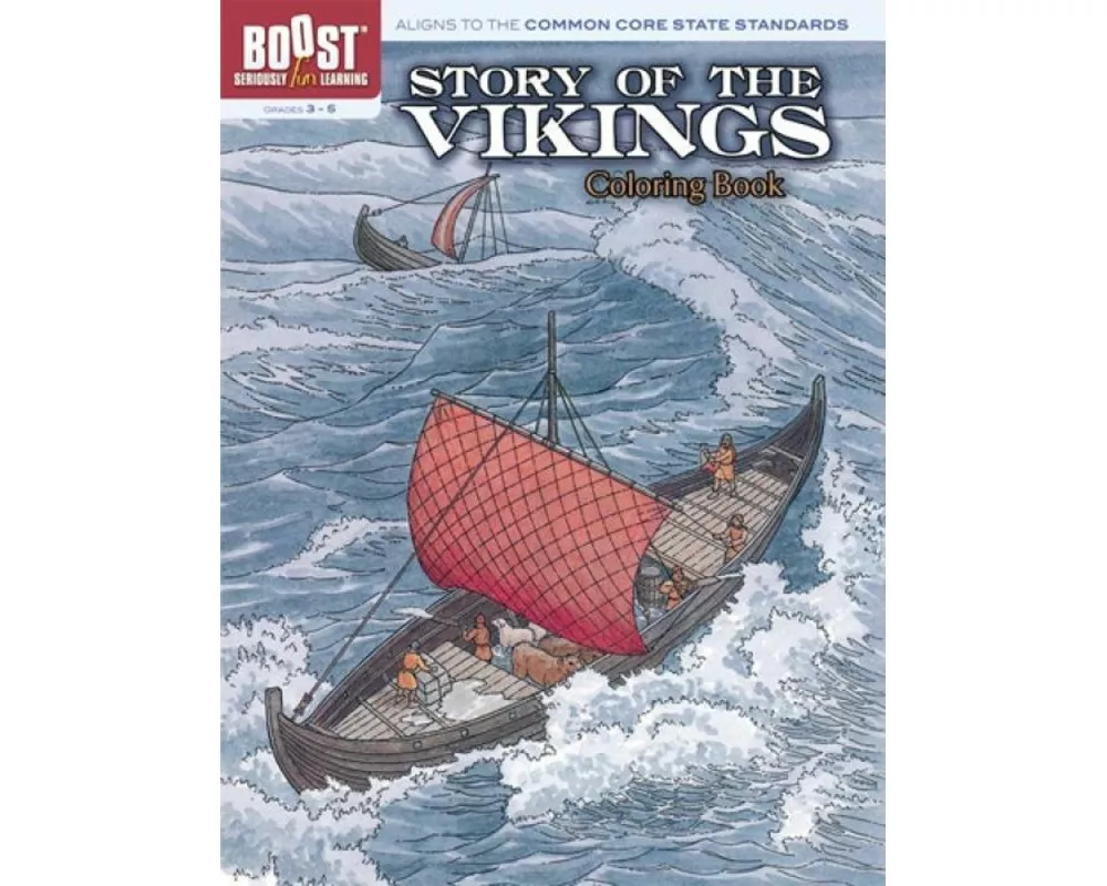 Story of the Vikings Coloring Book