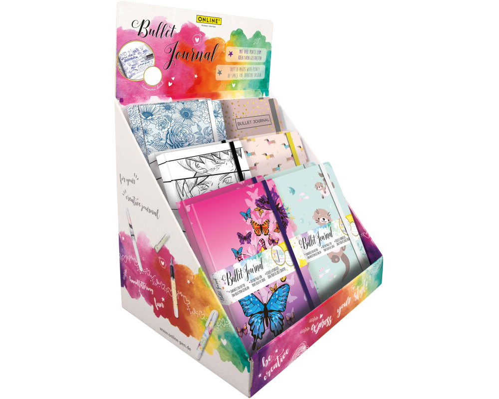ONLINE Bullet Journal A5 02289/12 Display, assortiert 12 Stück