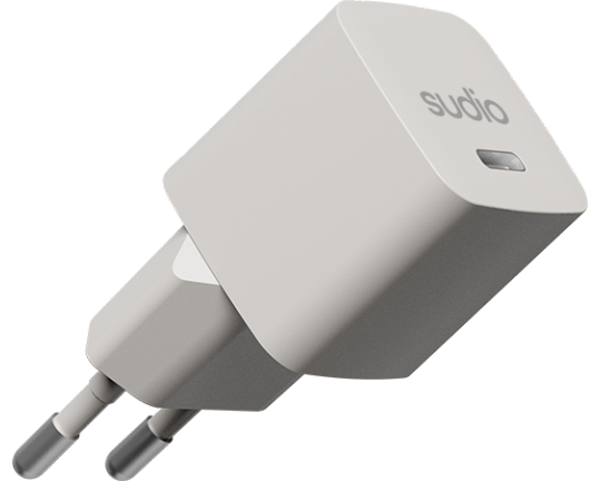 SUDIO USB-C GaN Wall Charger 25W P1EUWHT P1 EU, White