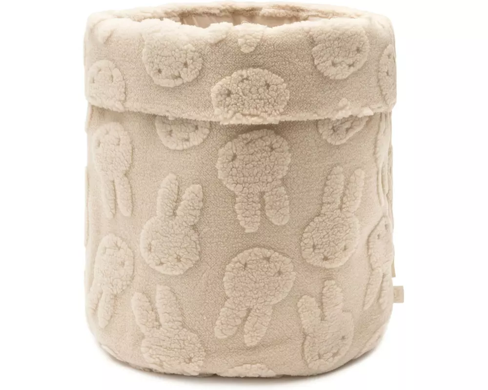 Jollein Aufbewahrungskorb Miffy Jacquard Teddy – Sand