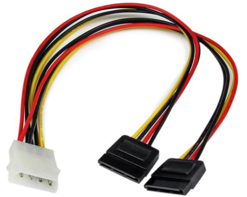12LP4 TO 2X SATA POWER YCABLE