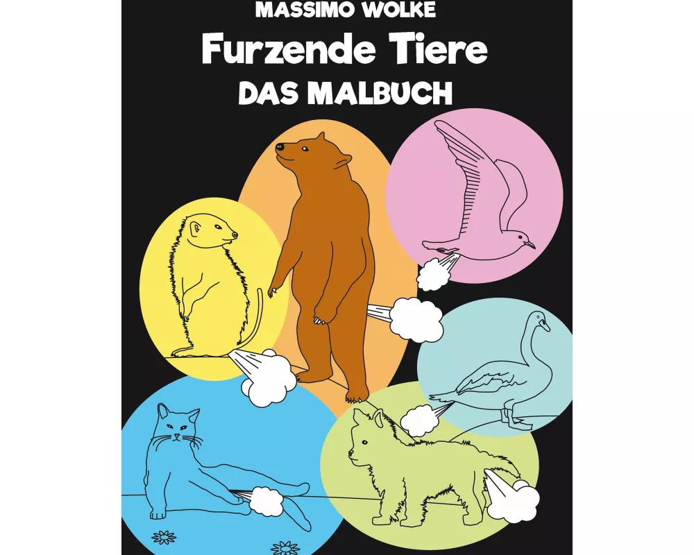 Furzende Tiere - Das Malbuch
