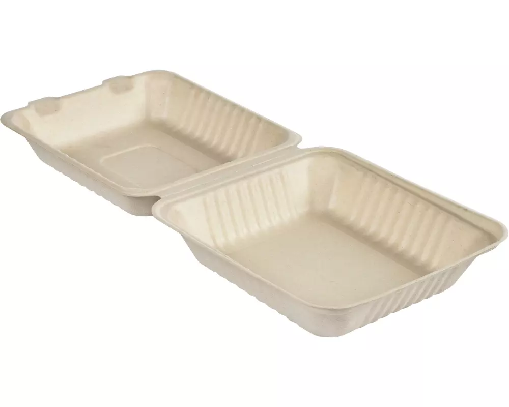 BioPak Menübox Hinged 1000 ml, 50 Stück