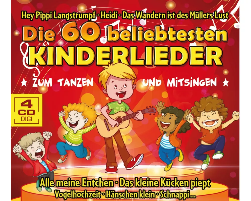 Die 60 beliebtesten Kinderlieder