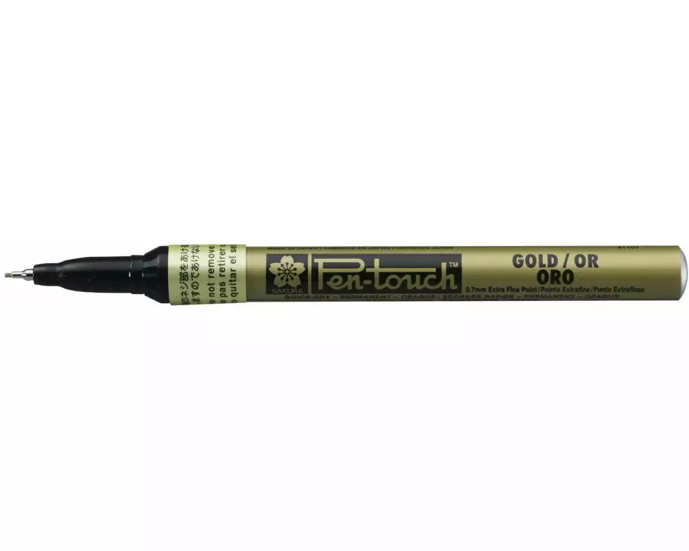 Sakura Lackmarker Pen-Touch 0.7 mm, extrafein, Gold