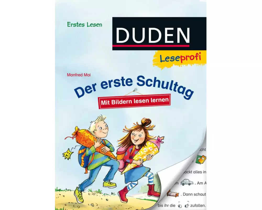 Duden Leseprofi – Mit Bildern lesen lernen: Der erste Schultag, Erstes Lesen
