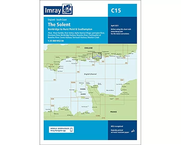Imray Chart C15 The Solent