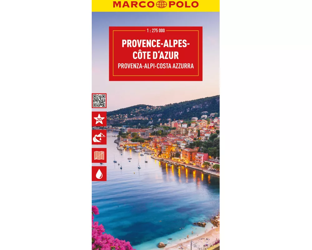 MARCO POLO Reisekarte Provence-Alpes-Côte d'Azur 1:275.000