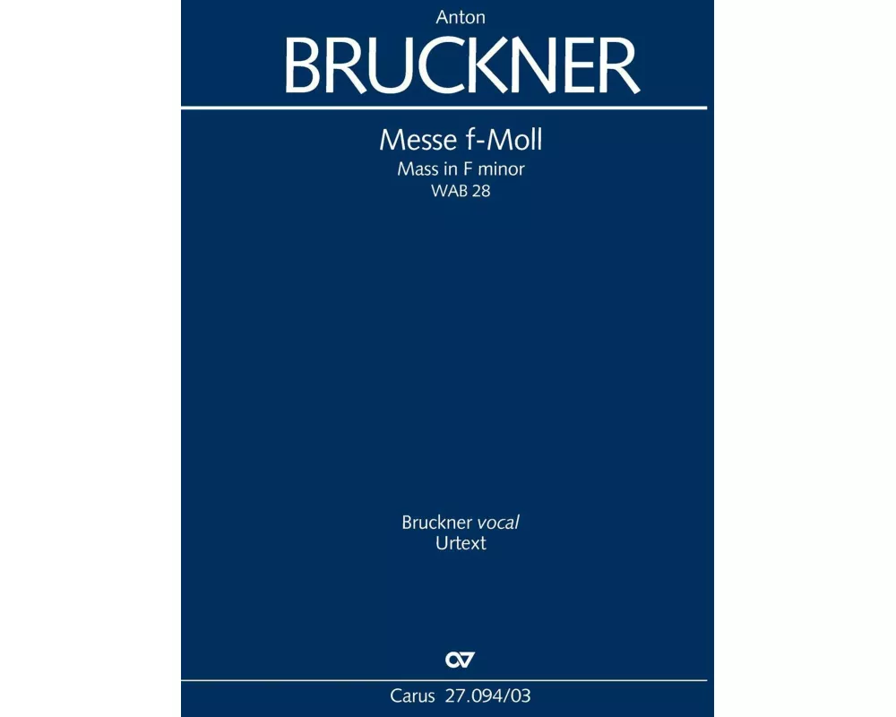 Messe in f-Moll (Klavierauszug)