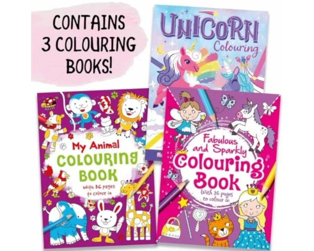 Three Amazing Colouring Books