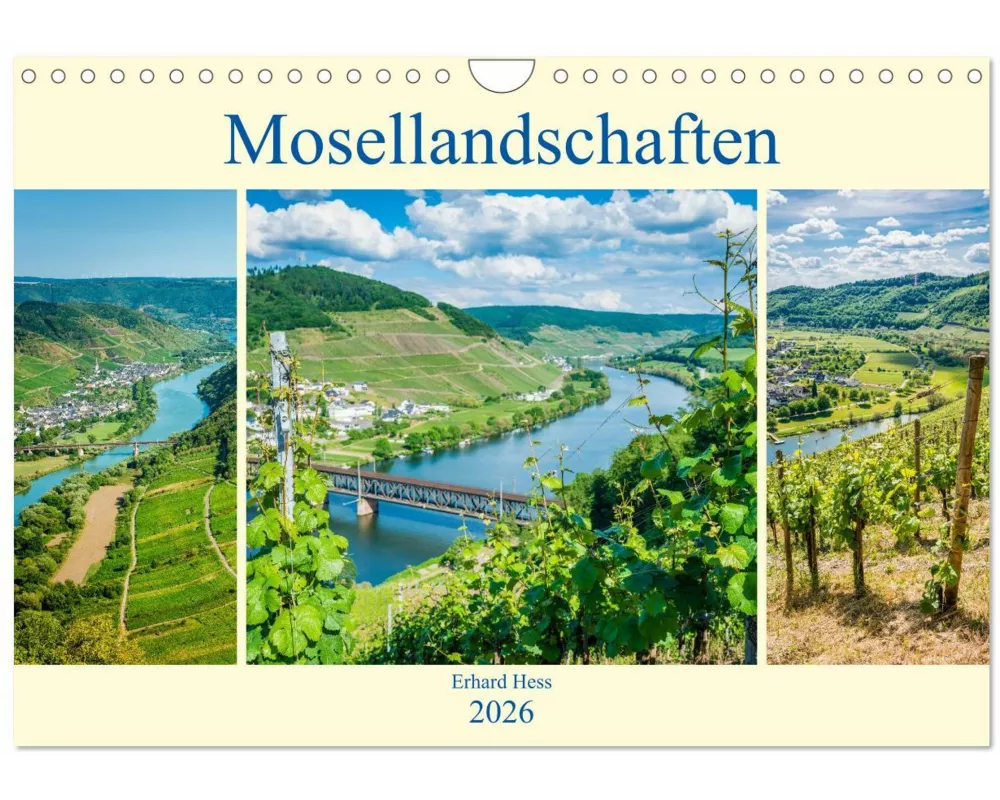 Mosellandschaften (Wandkalender 2026 DIN A4 quer), CALVENDO Monatskalender