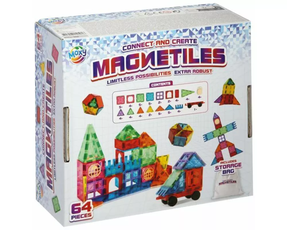 Magnetic Tiles, 64 teilig