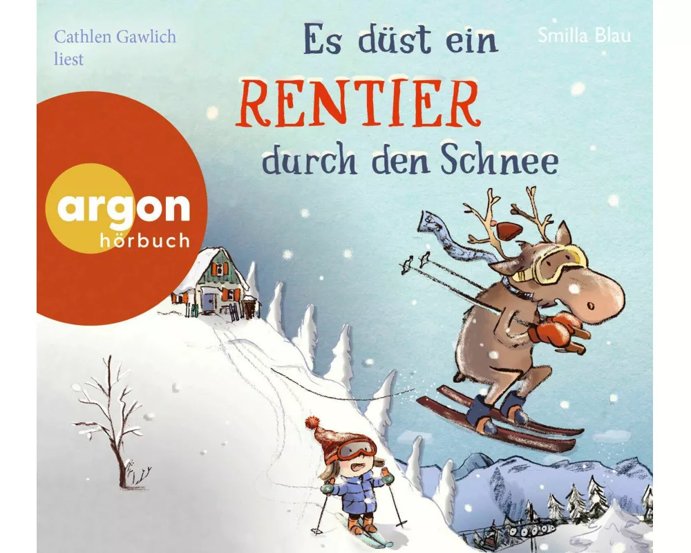 Es düst ein Rentier durch den Schnee
