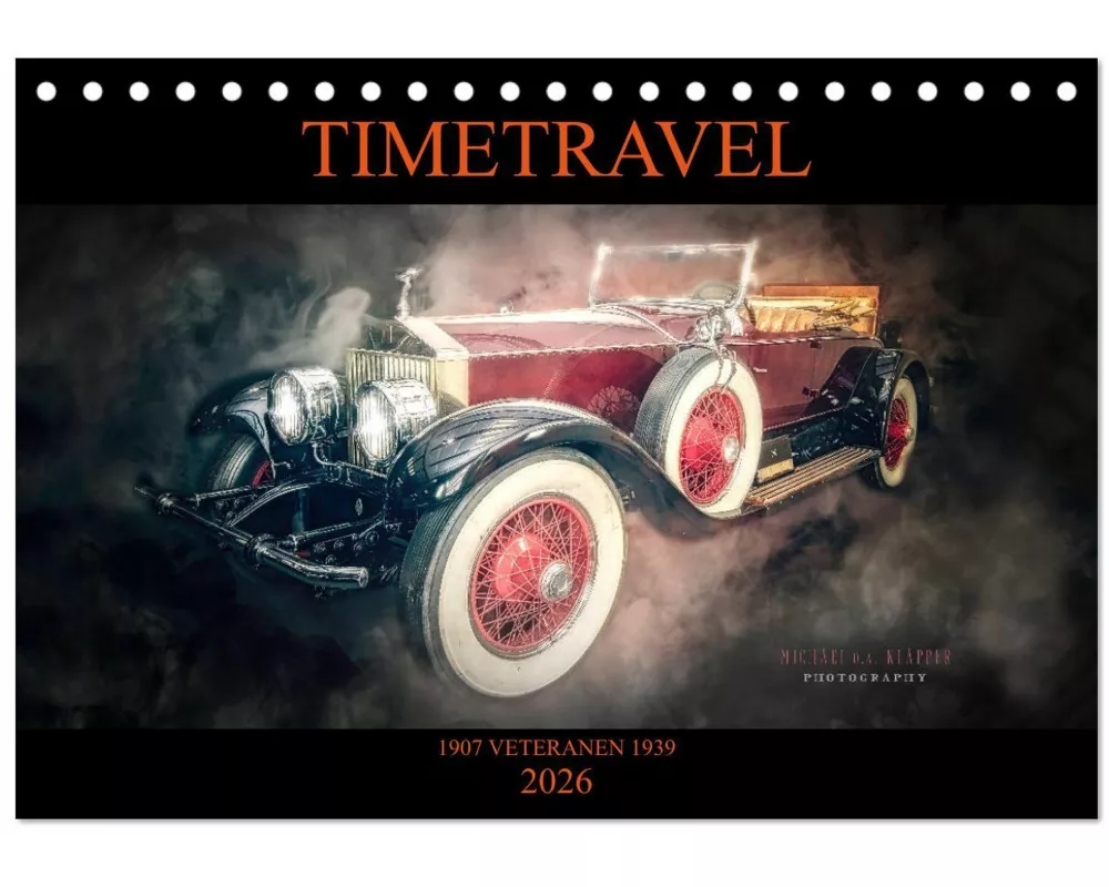 TIMETRAVEL (Tischkalender 2026 DIN A5 quer), CALVENDO Monatskalender